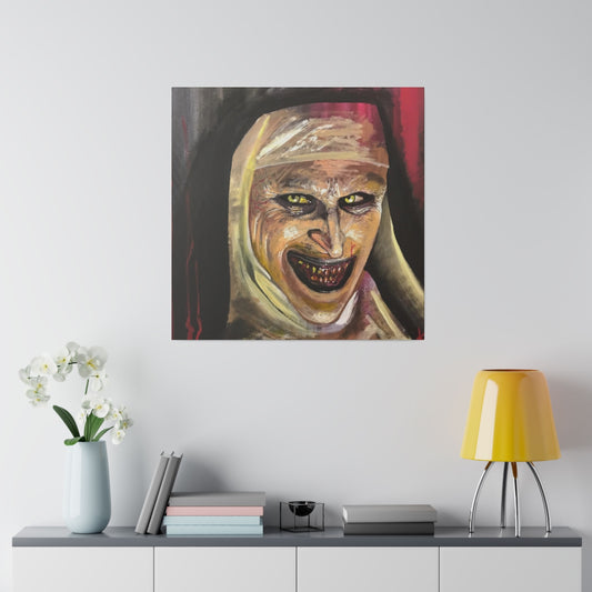 The Nun printed on matte finish stretched canvas