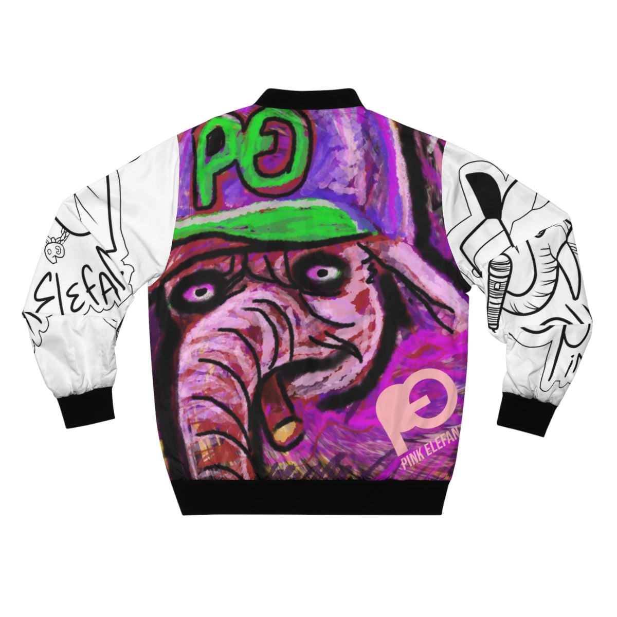 Pink Elefants Varsity Jacket