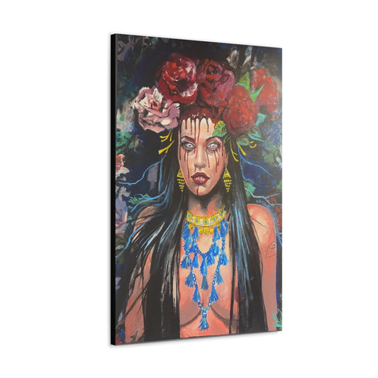 Painting of an apocalyptic princess by @steviemonietattoos