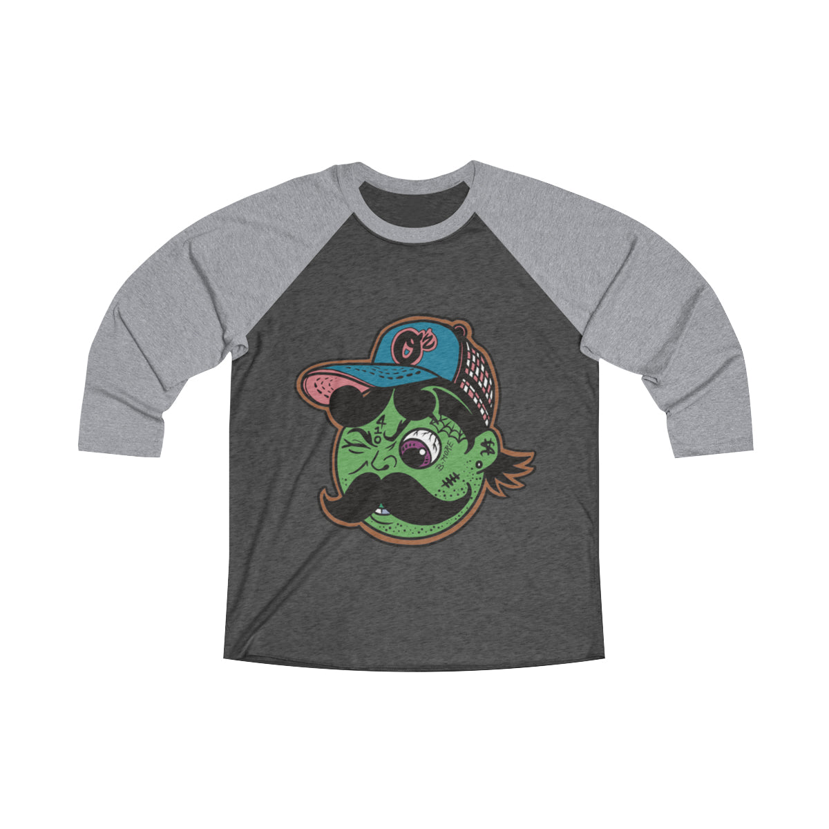 Tattoomoney Exclusive Unisex Tri-Blend 3\4 TattyBroh Raglan Tee