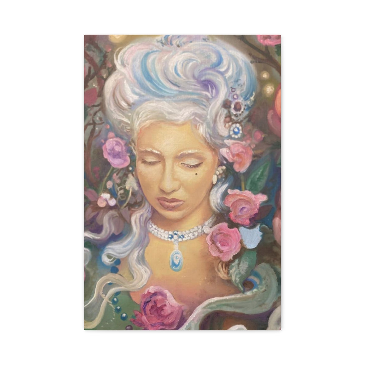 Marie ”Monie” Antoinette  canvas print by Baltimore tattoo artist Stevie Monie