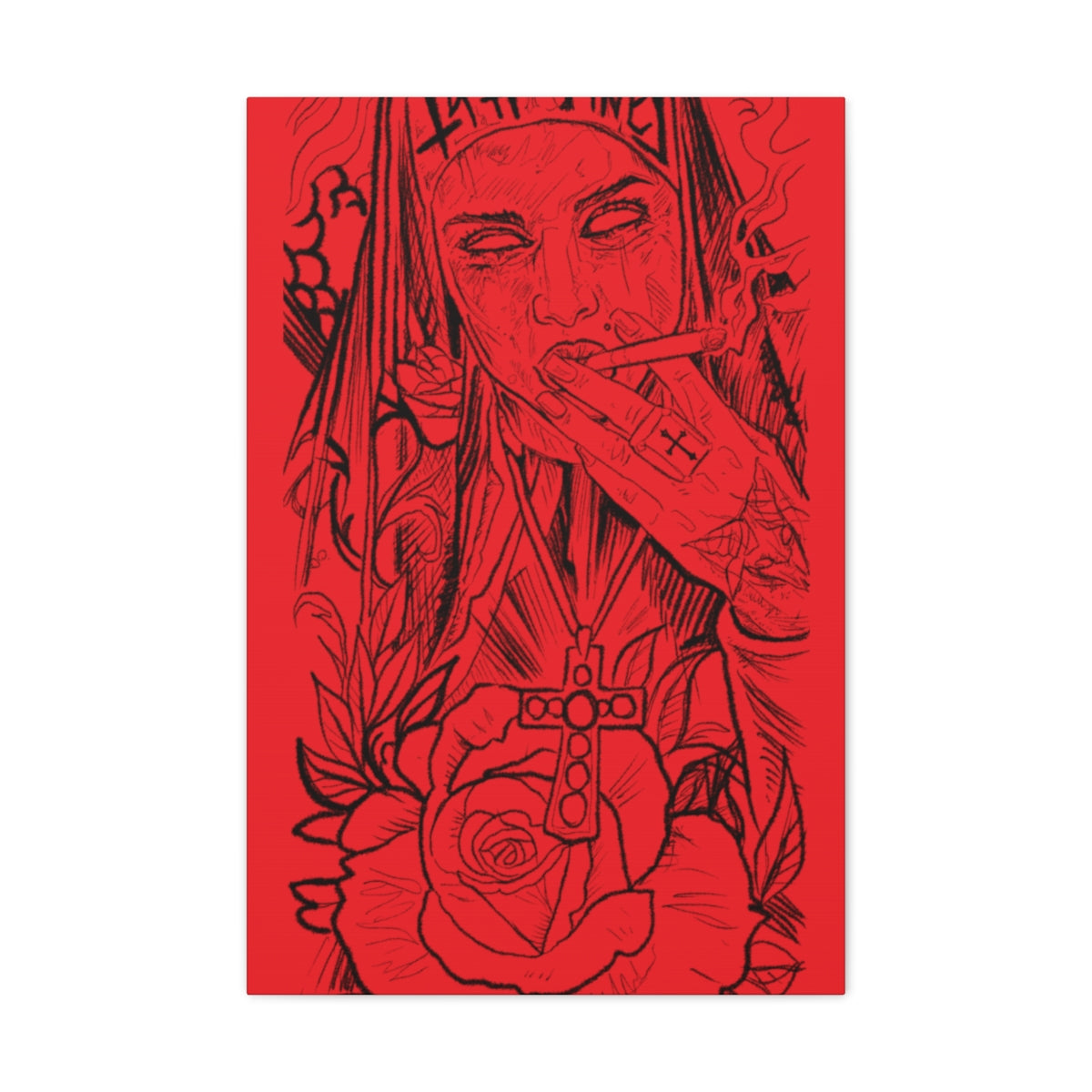 Tattoomoney Red Nunny Canvas Print!
